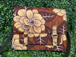 Brown Floral - Handmade African Print (Ankara) Bag Collection